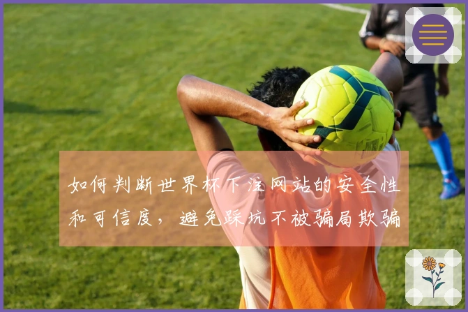 如何判断世界杯下注网站的安全性和可信度，避免踩坑不被骗局欺骗