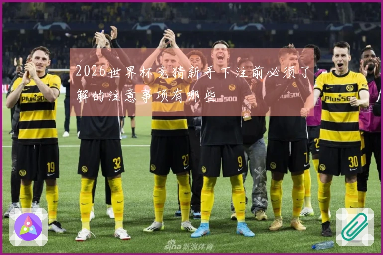 2026世界杯竞猜新手下注前必须了解的注意事项有哪些